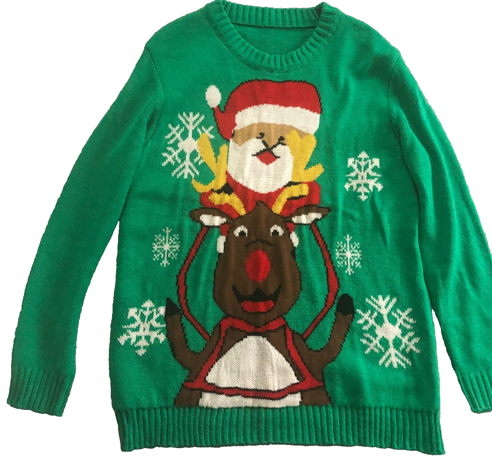 Christmas Jumper Xmas Unisex Santa Sweater Retro Novelty Vintage New