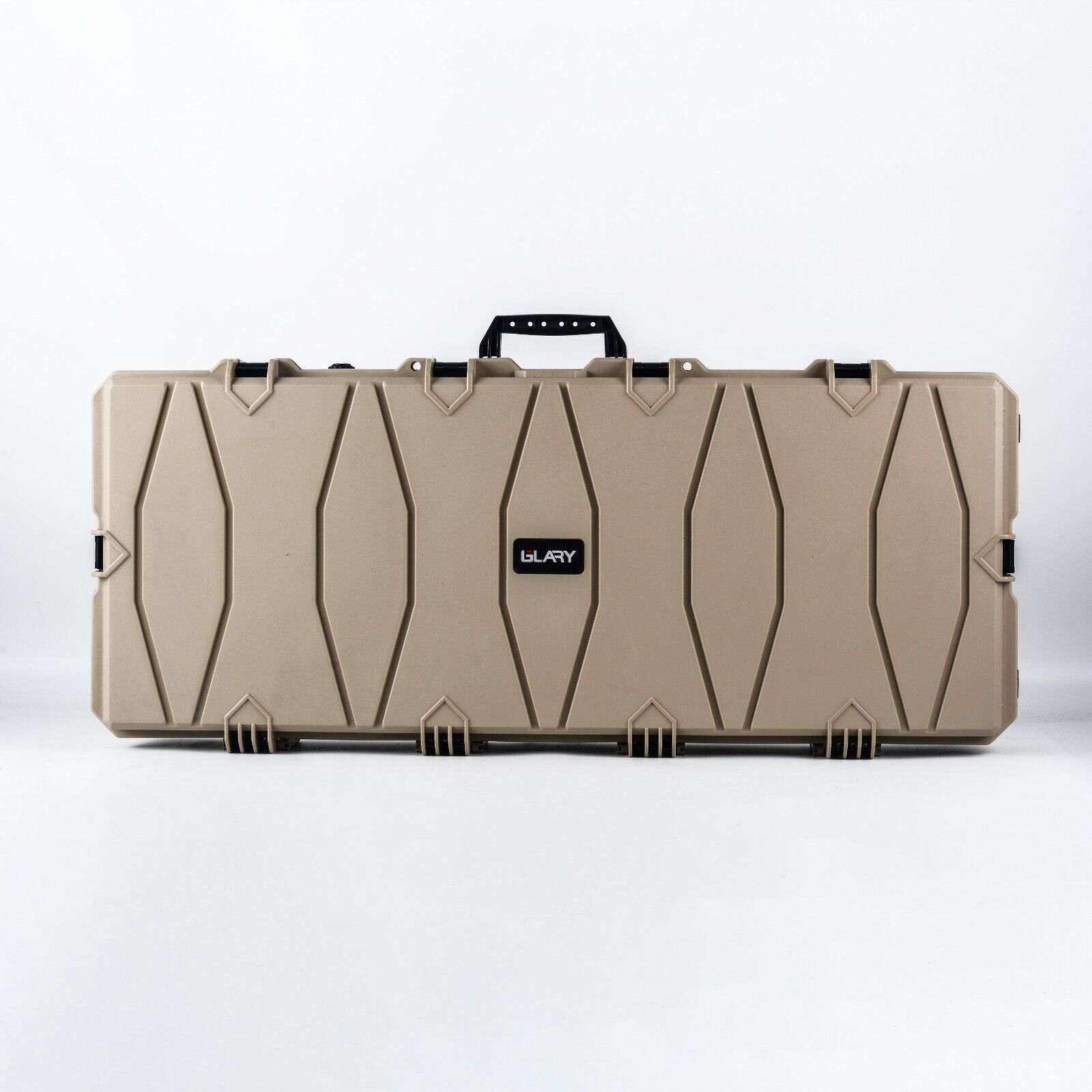 Double Rifle Case Egg Foamed Lined Hard Durable Gun Case Airline Approved Tan