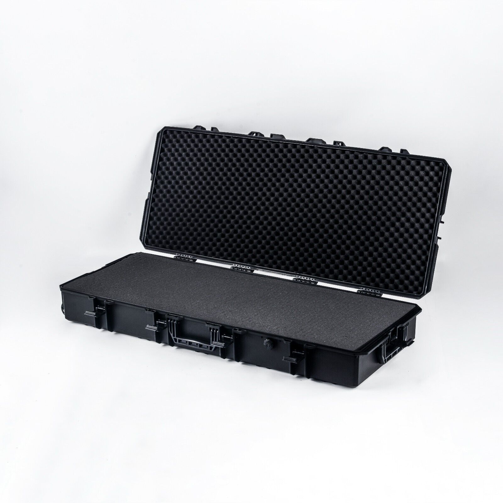 Double Rifle Case Egg Foamed Lined Hard Durable Gun Case Airline Approved Black