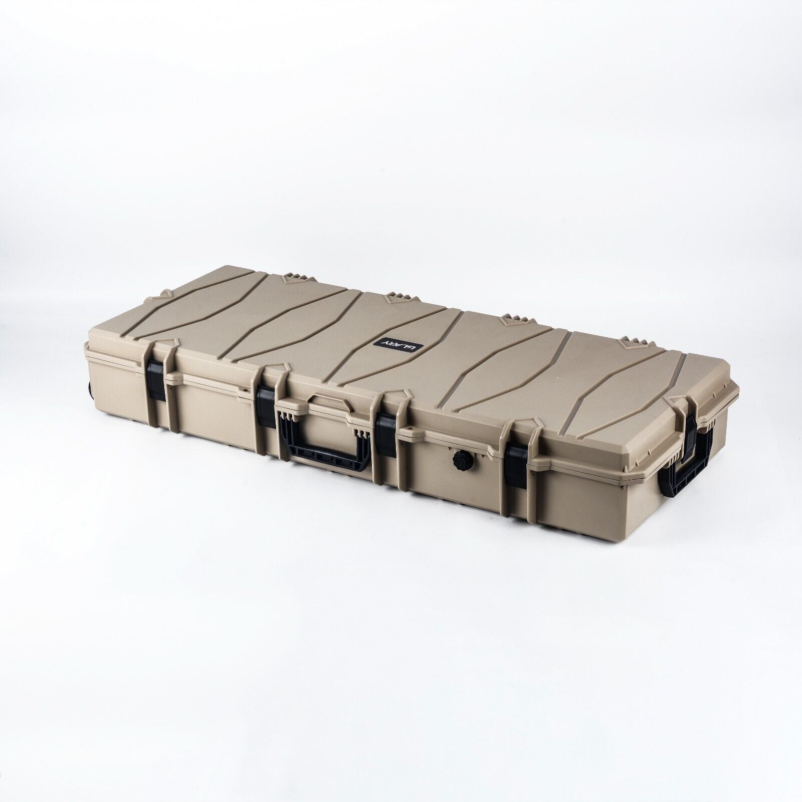 Double Rifle Case Egg Foamed Lined Hard Durable Gun Case Airline Approved Tan