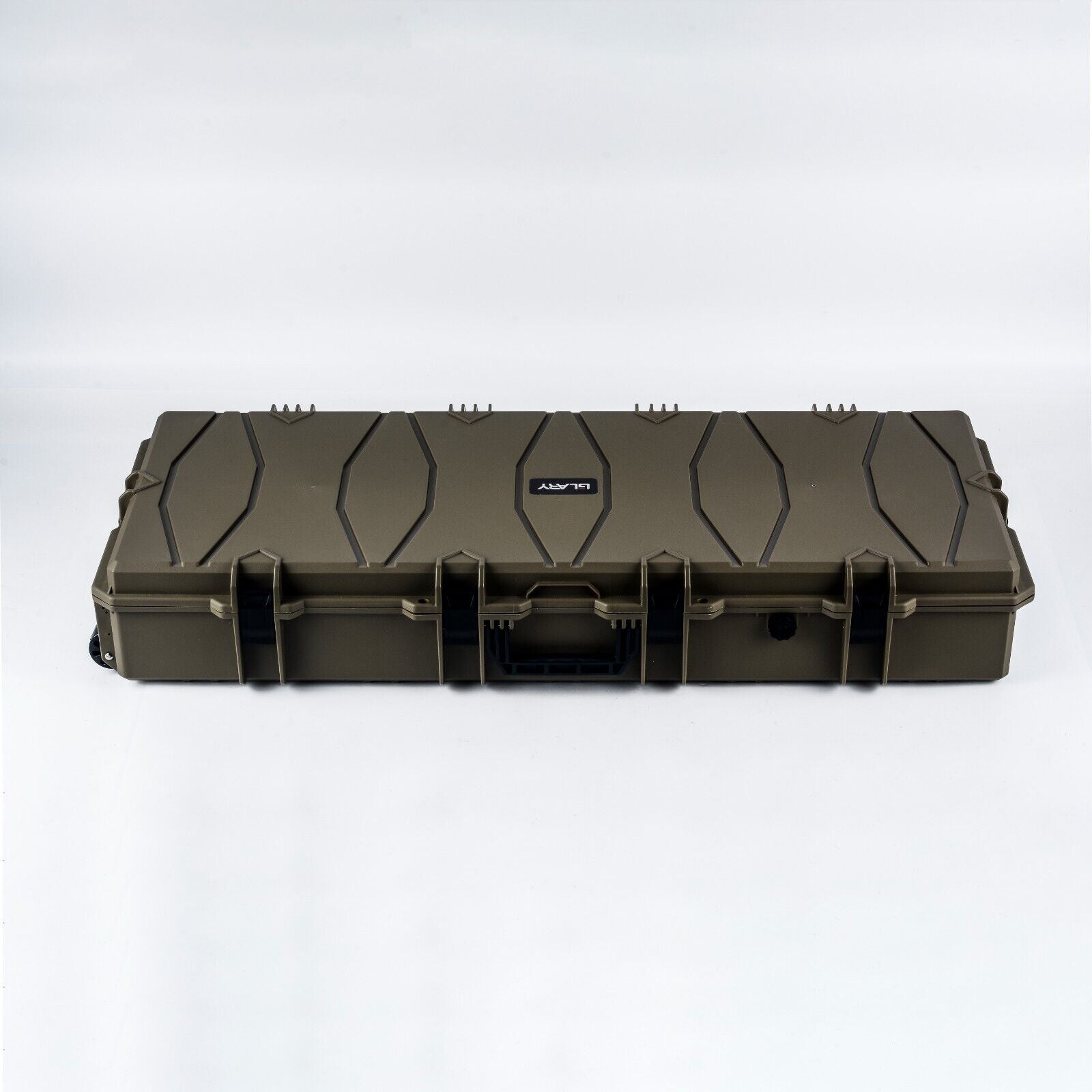 Double Rifle Case Egg Foamed Lined Hard Durable Gun Case Airline Approved Green