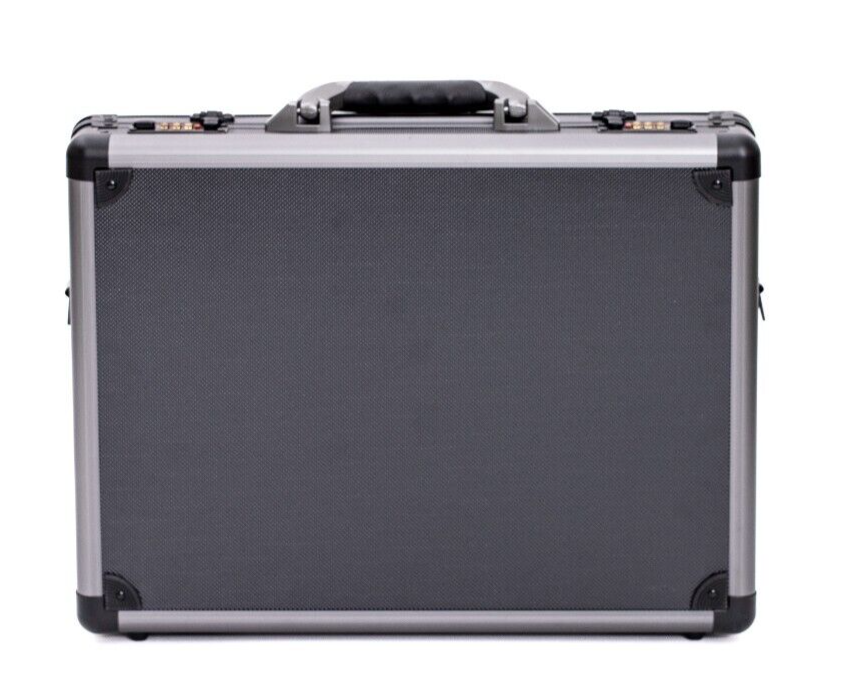 Executive Aluminium Briefcase Business Office Travel Work Laptop Attaché Bag