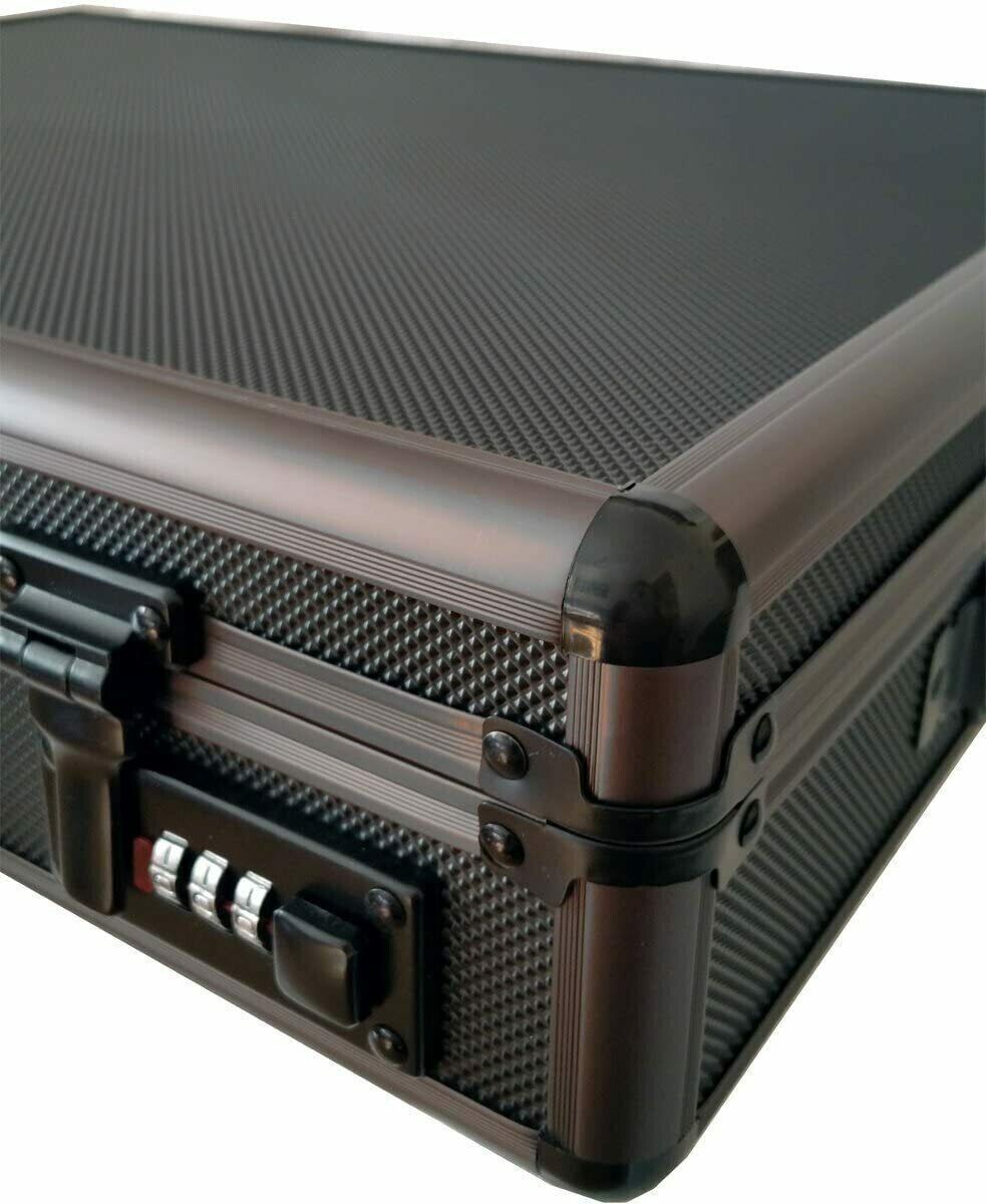 Executive Aluminium Briefcase Business Office Travel Work Laptop Attaché Bag