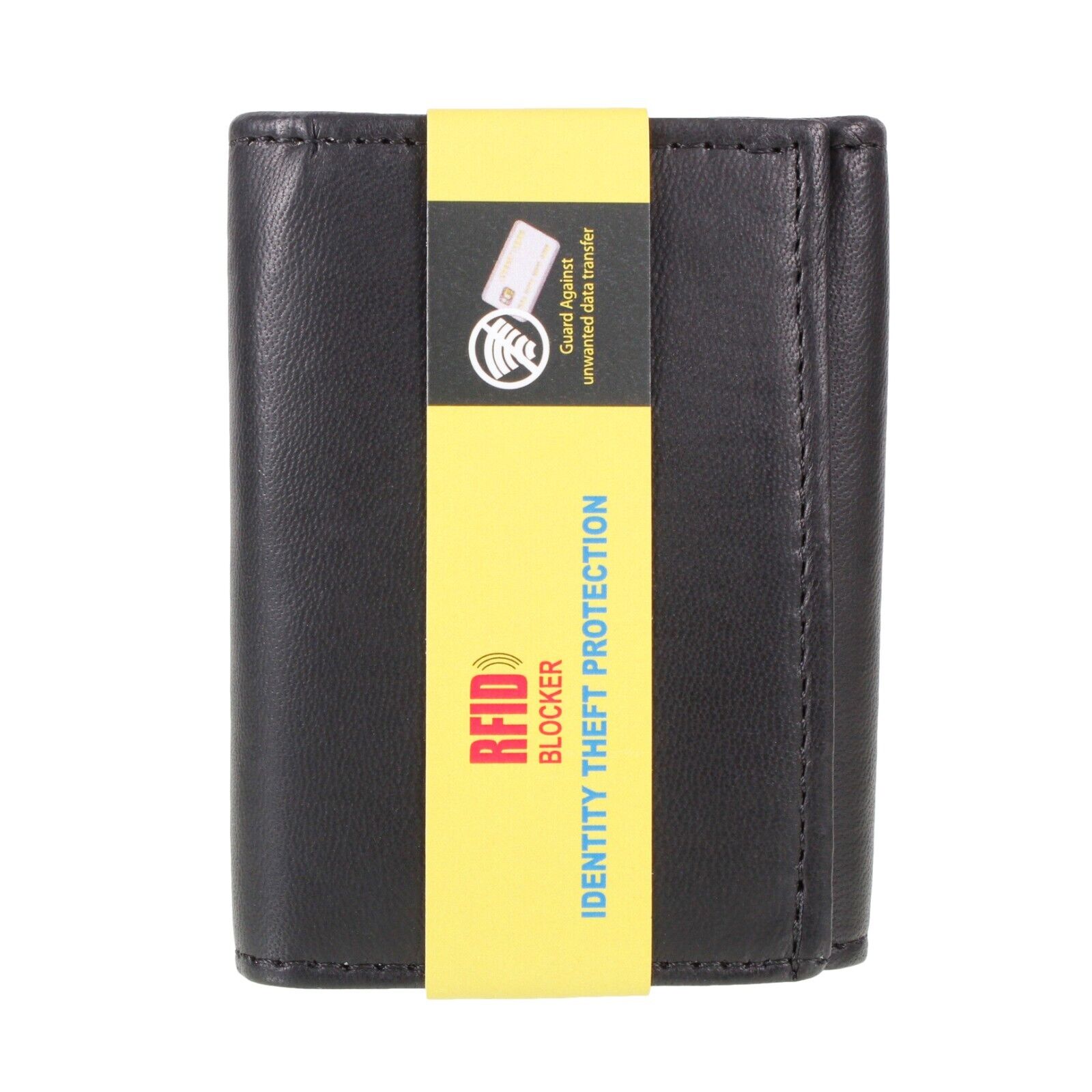 Black Leather Key Holder / Key Case Wallet Soft Nappa Leather 6 hooks