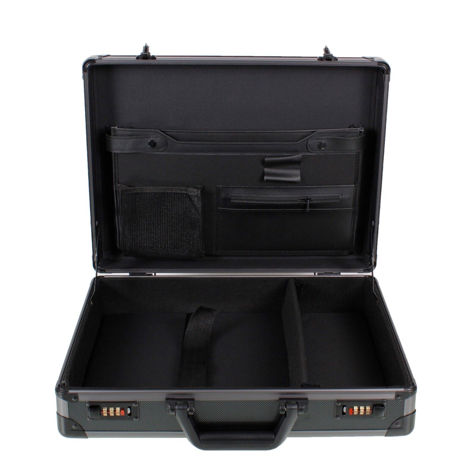 Executive Aluminium Briefcase Business Office Travel Work Laptop Attaché Bag