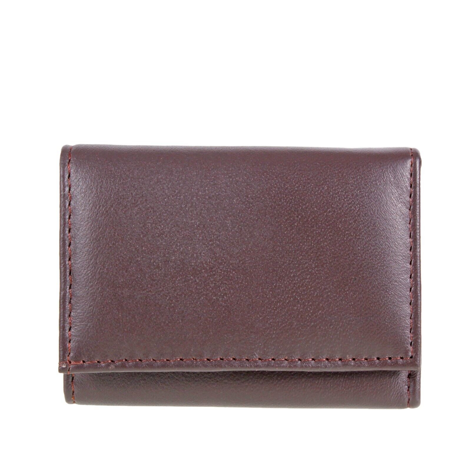 Brown Leather Key Holder / Key Case Wallet Soft Nappa Leather 6 hooks