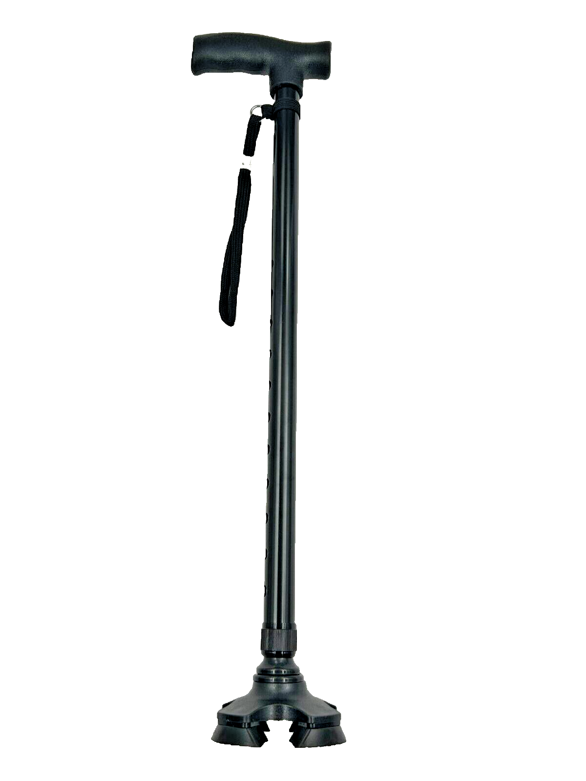 EXTENDABLE Walking stick, portable, four-legged crutch, strong stable UK