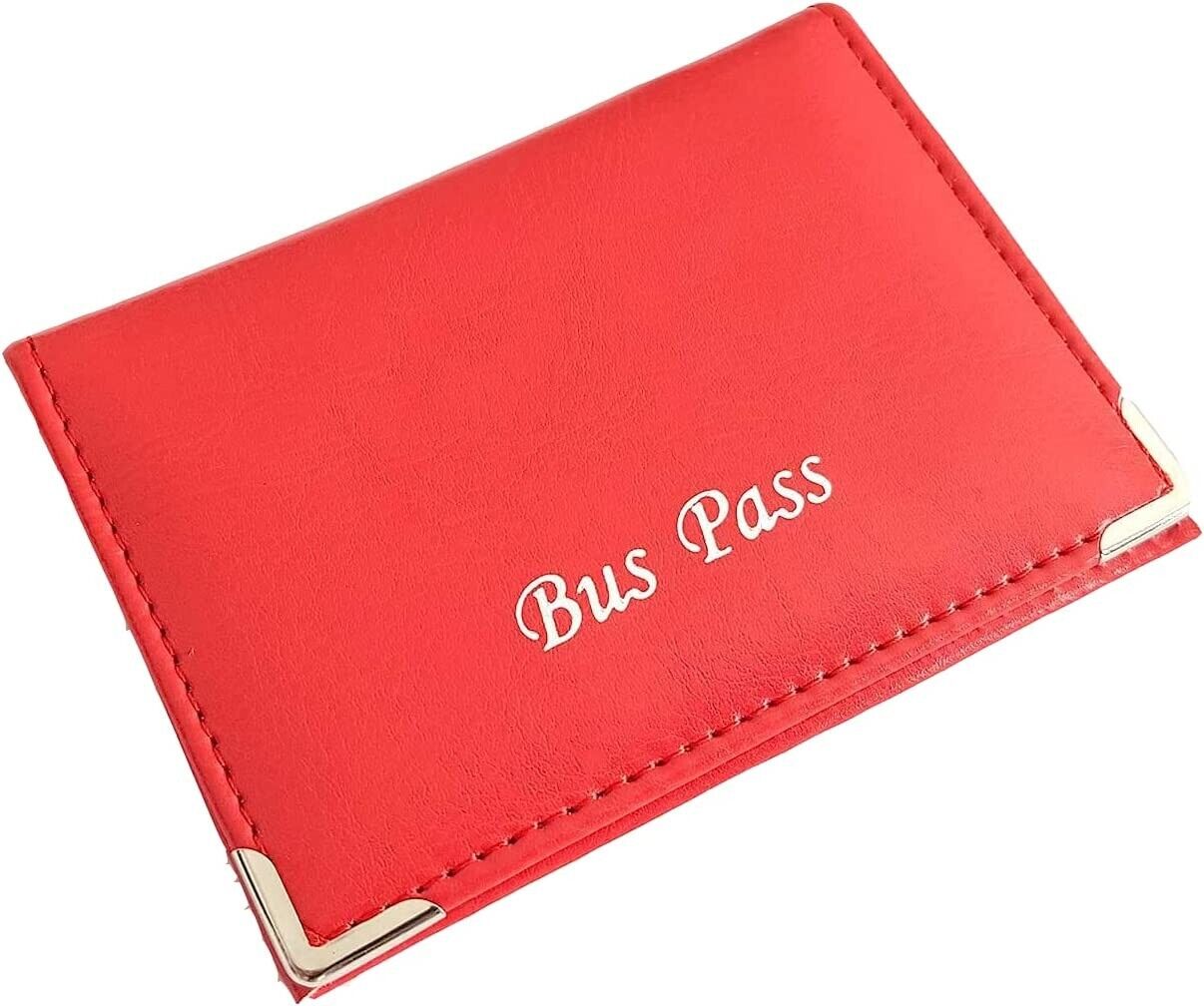 Faux Leather Bus Rail Pass Travel Card Credit ID Oyster Holder Coin Purse Zipped