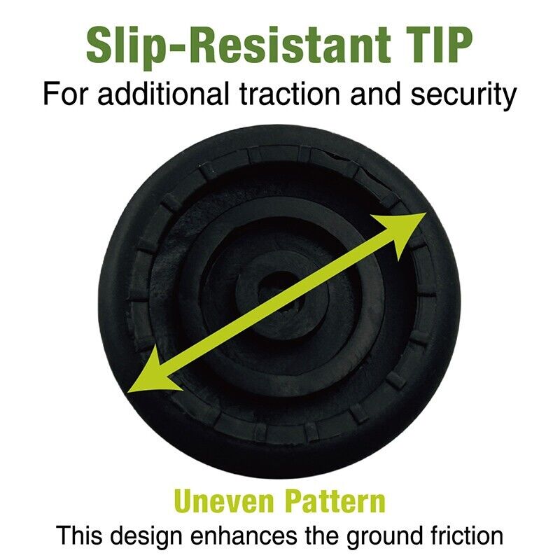 Carbon Fibre 4-Part Folding Adjustable Walking Stick Cane Mens Ladies