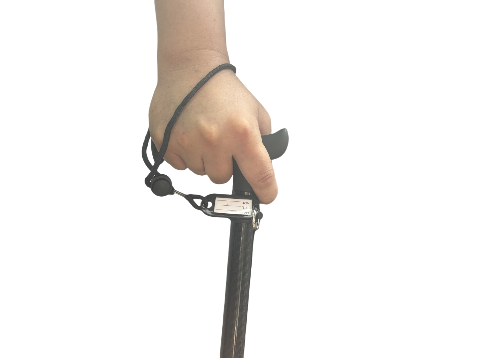 Carbon Fibre 4-Part Folding Adjustable Walking Stick Cane Mens Ladies