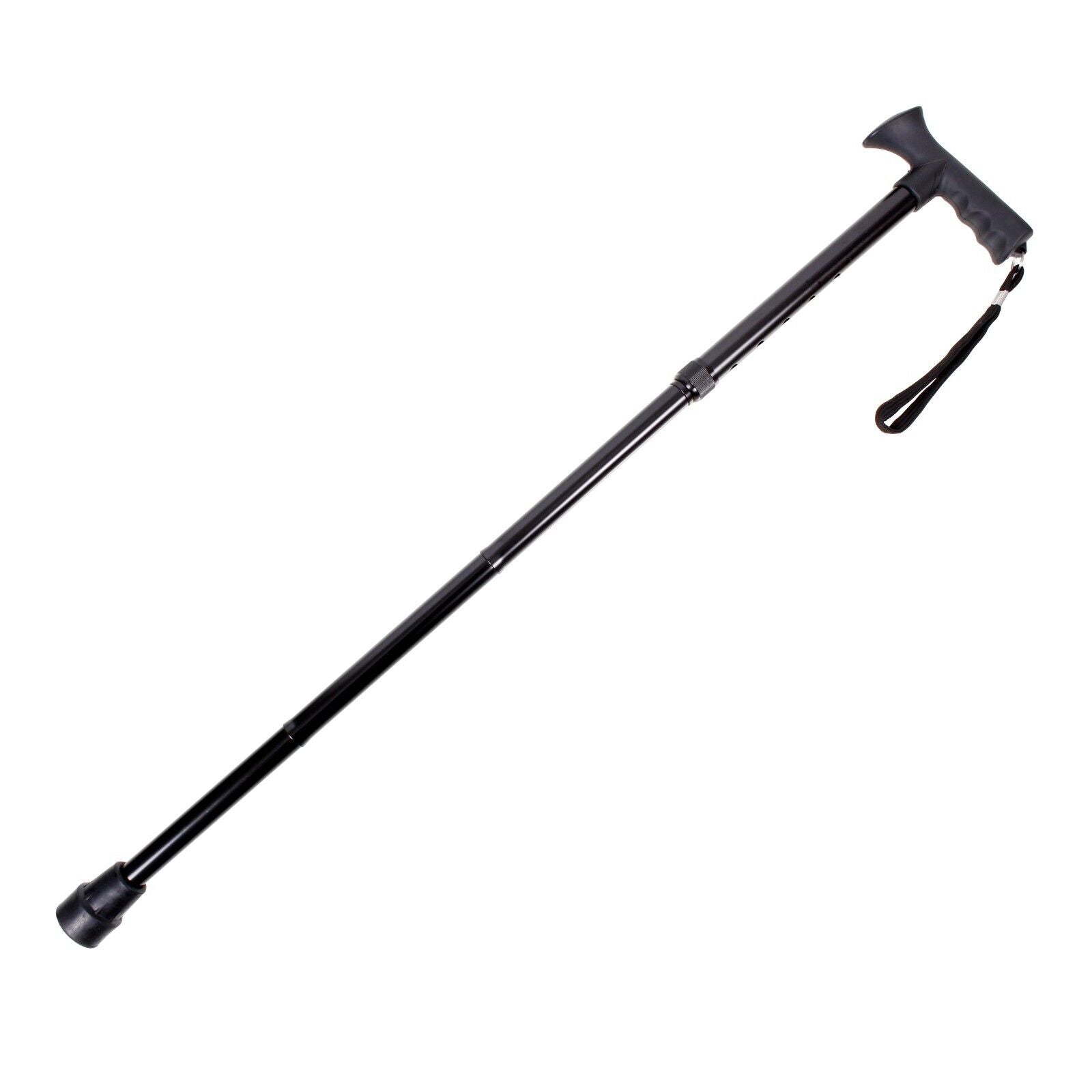 Folding Adjustable Aluminium Metallic Compact Walking Stick Cane