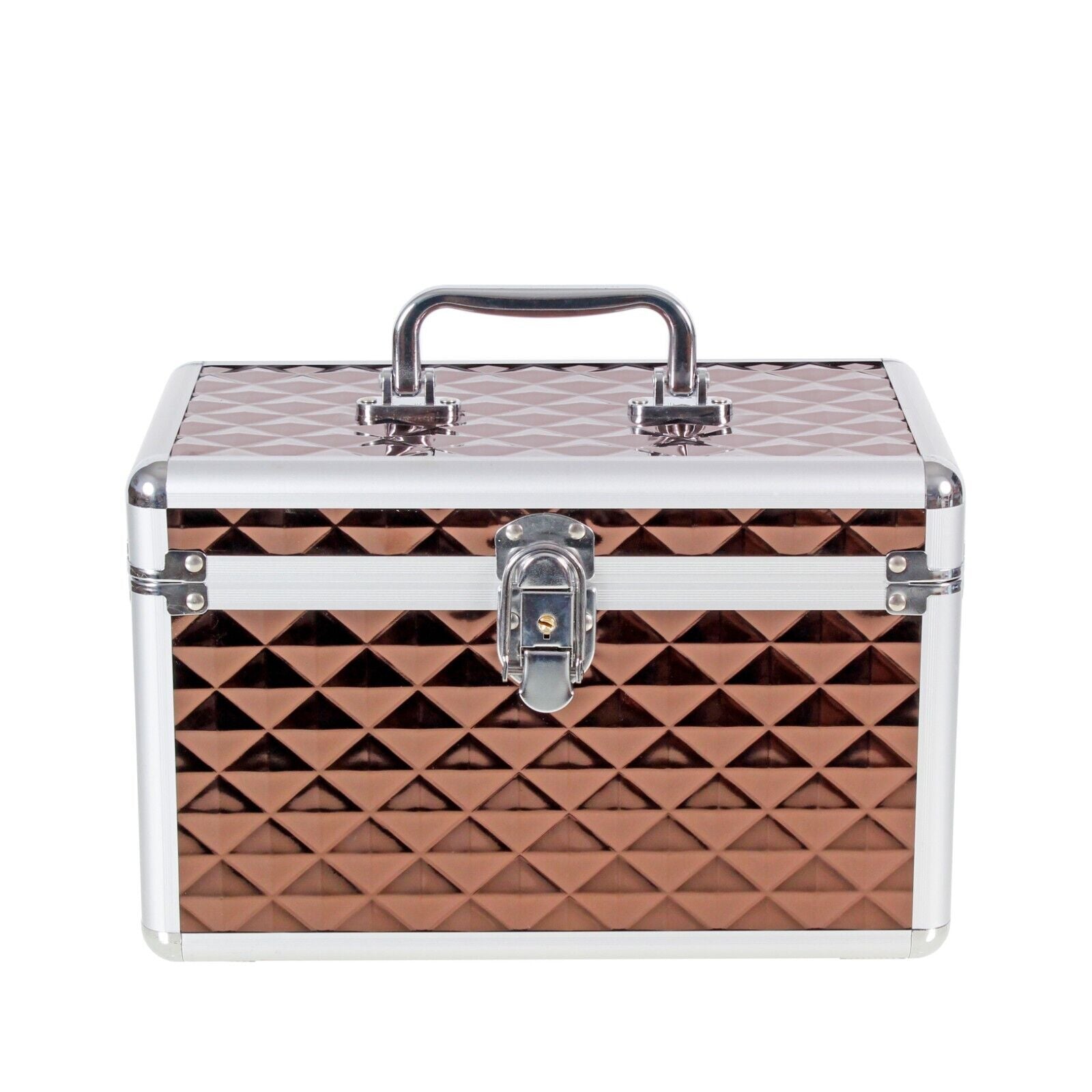 Aluminium Make Up Travel Storage Box Cosmetic Beauty Vanity Case Organiser AR