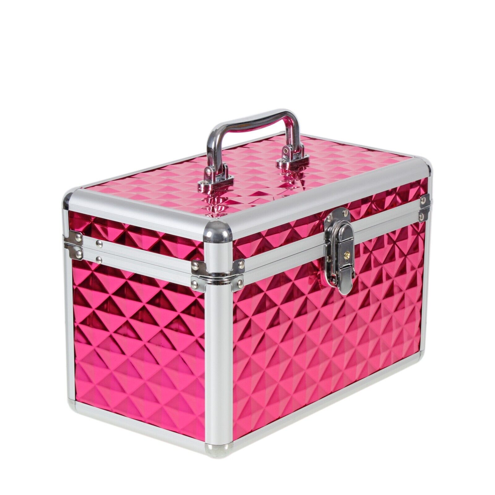Aluminium Make Up Travel Storage Box Cosmetic Beauty Vanity Case Organiser AR