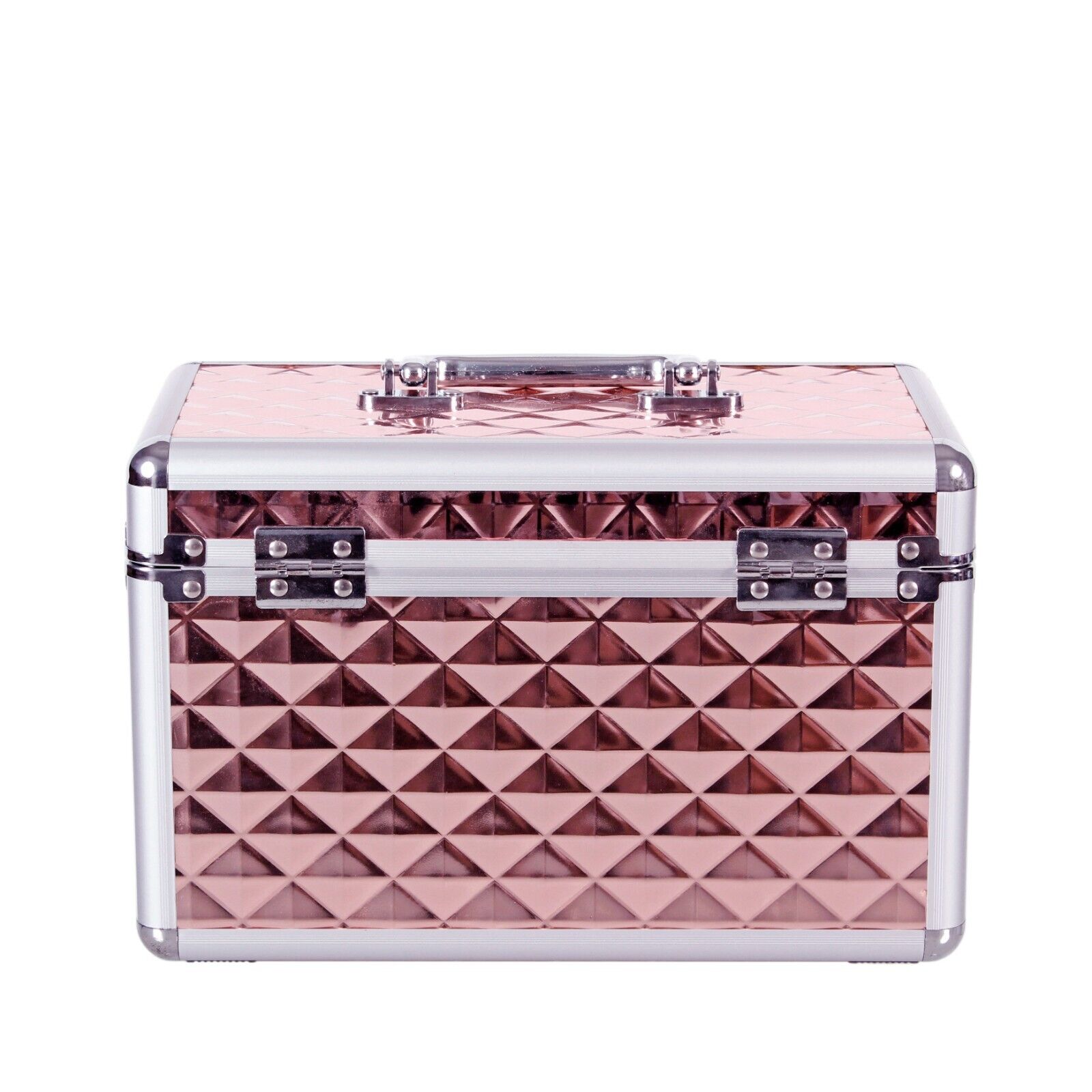 Aluminium Make Up Travel Storage Box Cosmetic Beauty Vanity Case Organiser AR