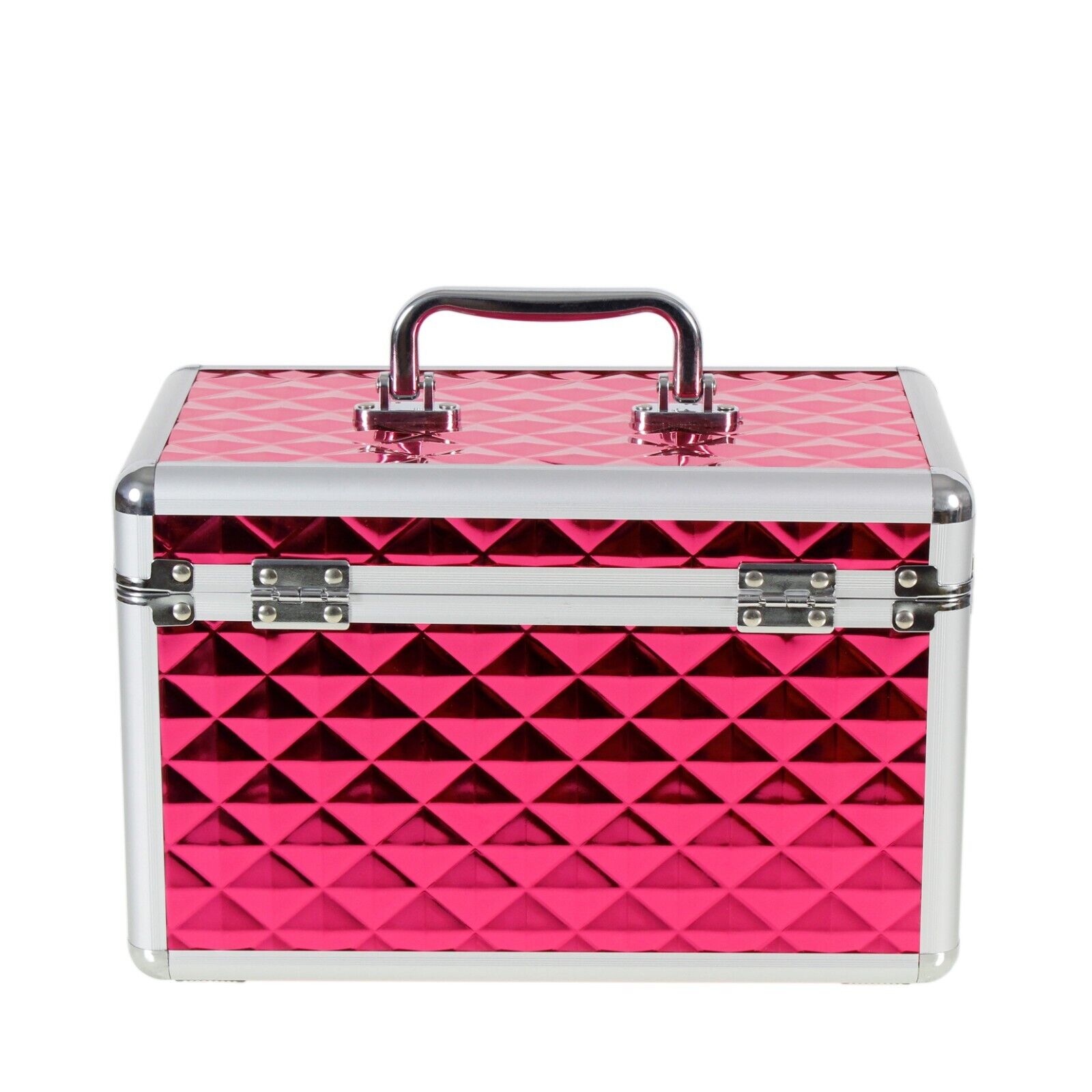 Aluminium Make Up Travel Storage Box Cosmetic Beauty Vanity Case Organiser AR