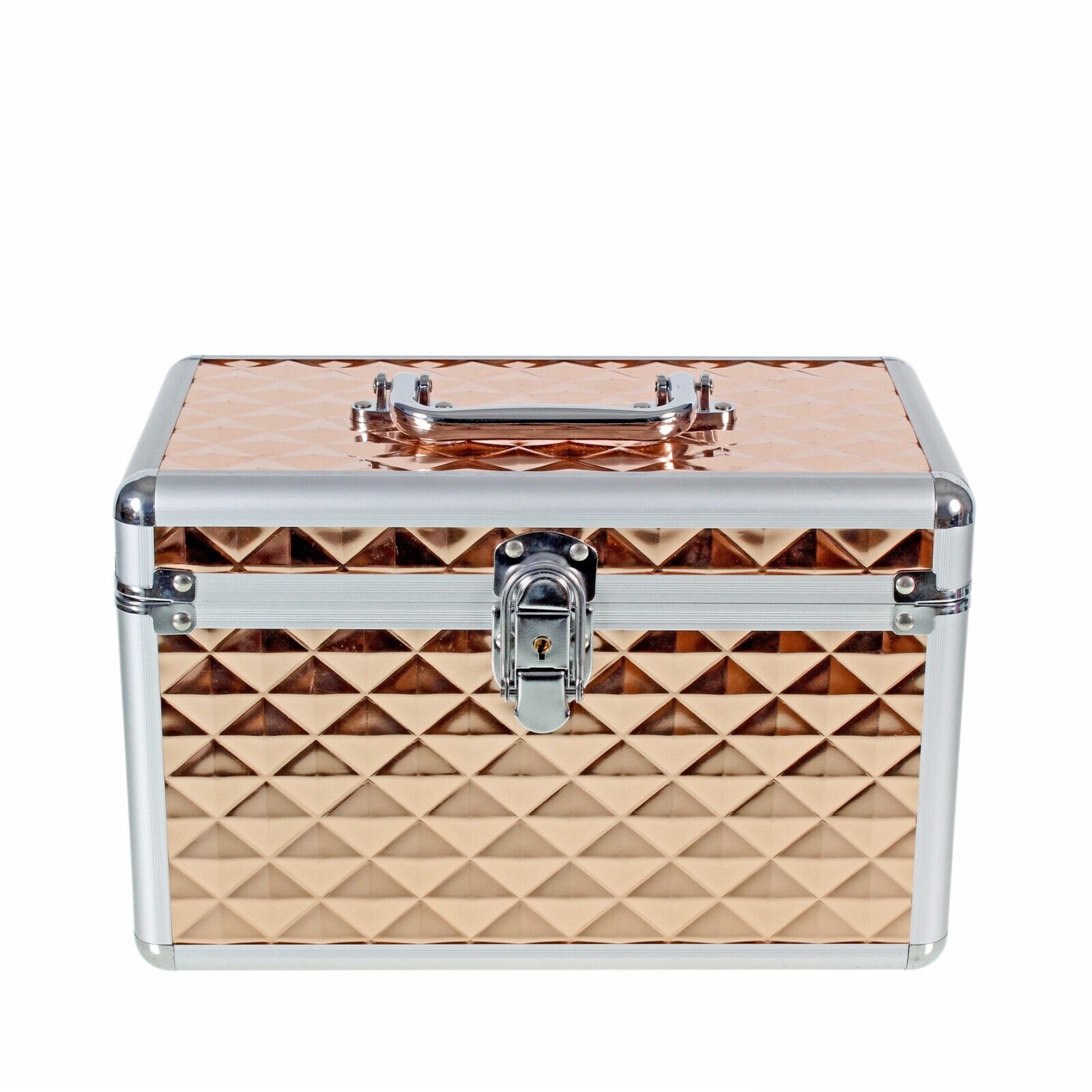 Aluminium Make Up Travel Storage Box Cosmetic Beauty Vanity Case Organiser AR