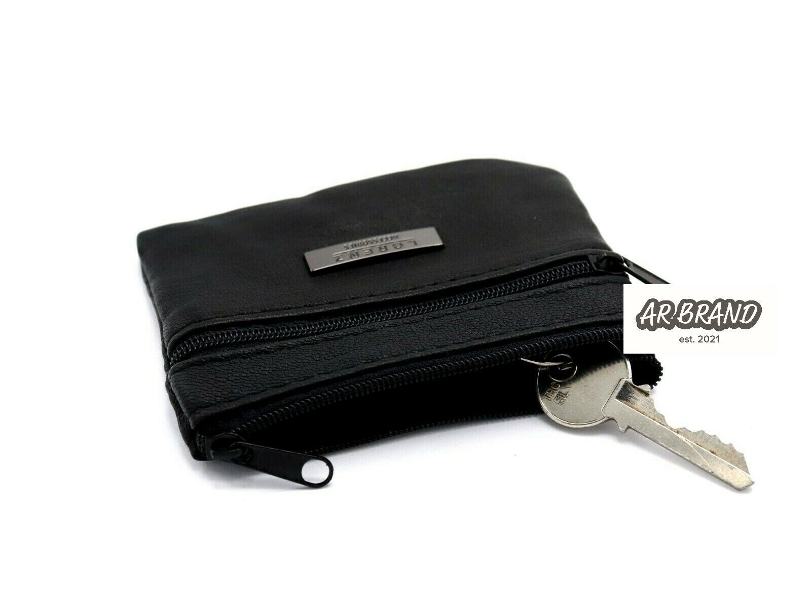 Coin Money Pouch Key Ring Wallet Small Leather