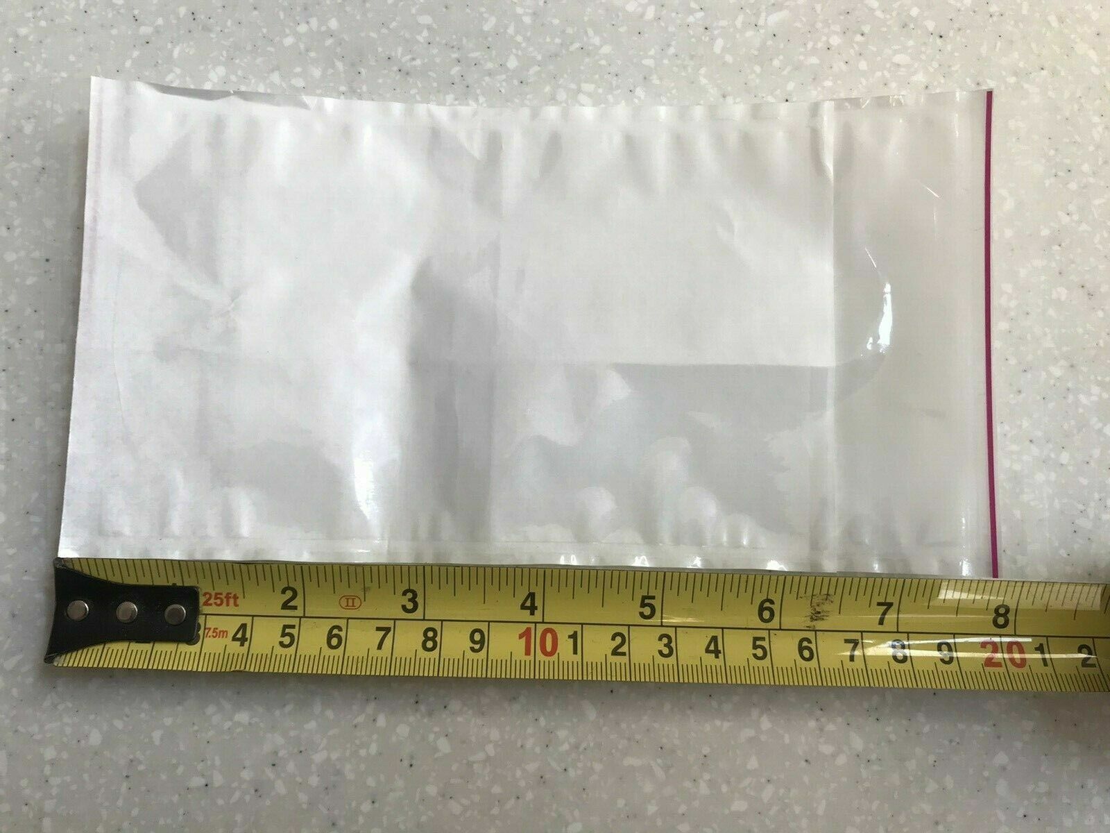 100 POUCHES ADDRESS LABELING SHIPPING DOCUMENT ENCLOSED CLEAR WALLET 6X4"