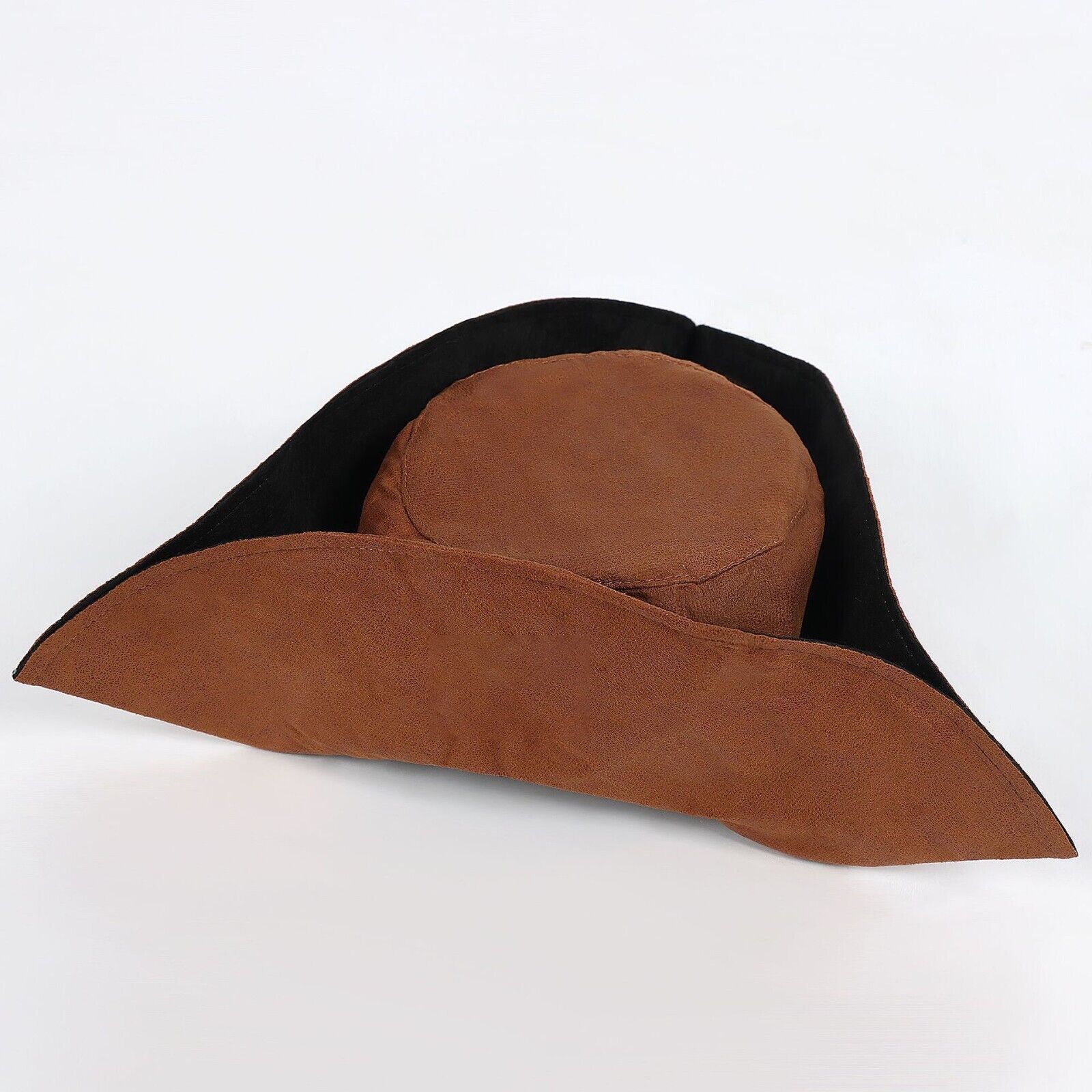 Brown Caribbean Pirate Jack Hat Mens Ladies Pirates Party Fancy Dress