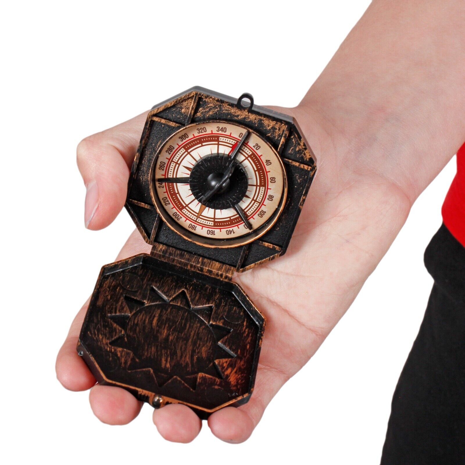 Childrens Kids Pirate Fancy Dress Up Set Hook Pistol Gun Eye Patch Hat Compass