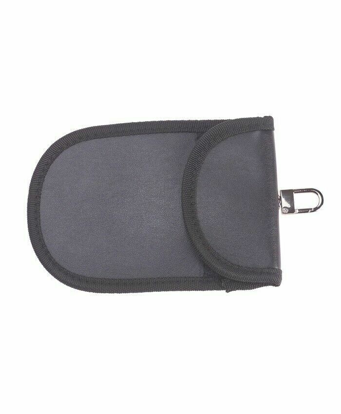 Car Key Signal Blocker Blocking RIFD Bag Cage Key less Fob Black Pouch Case 2pcs