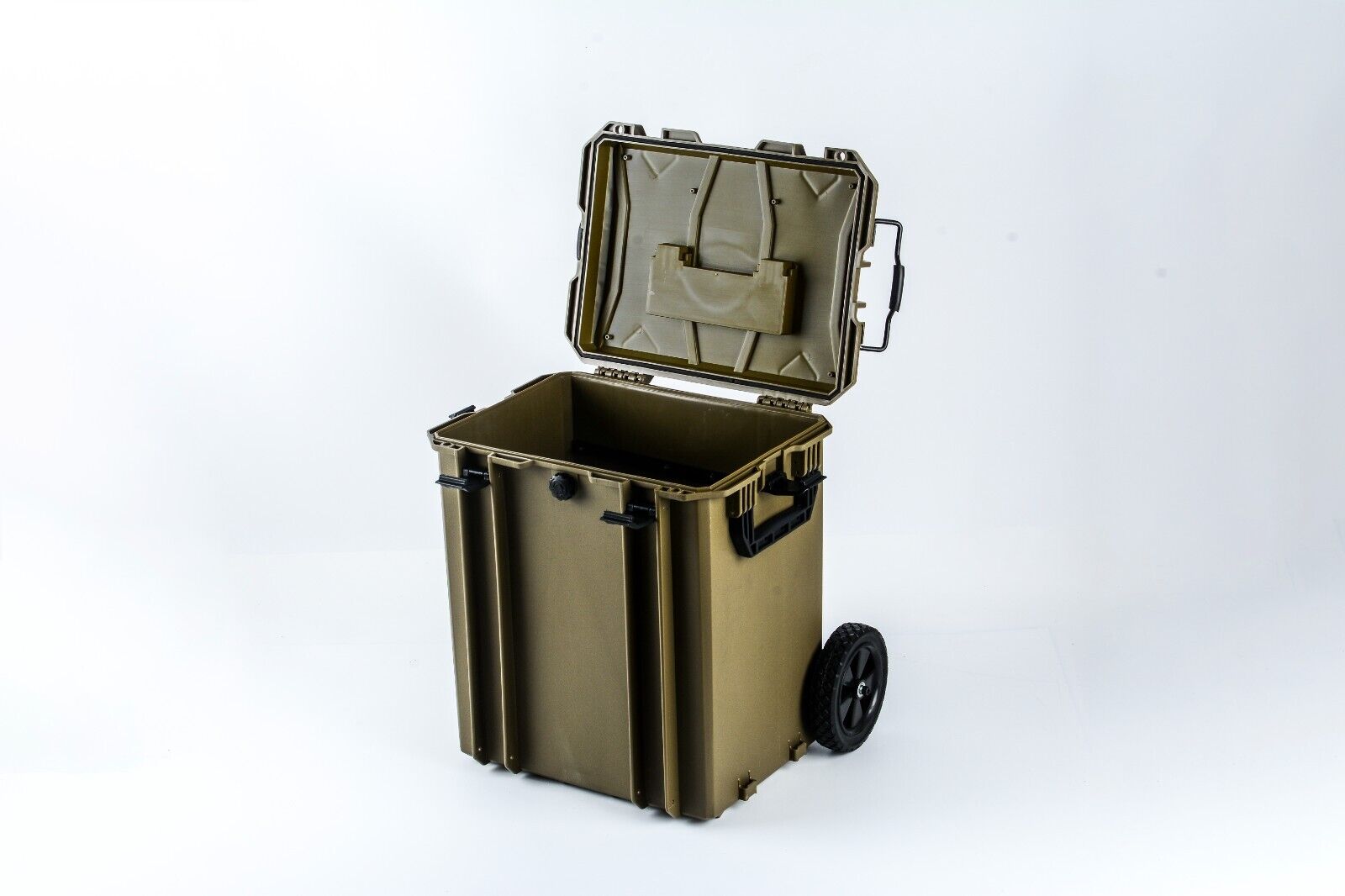 Camping Festival Trolley equipment travel holiday trips case box Olive Green