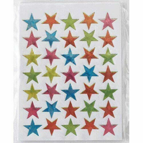Craft & Modelling Coloured Stars, Peel & Stick