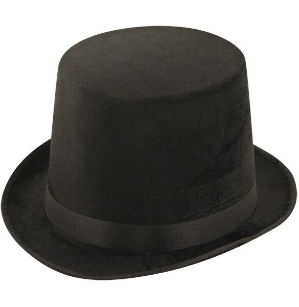 Black Top Hat Adult Fancy Dress