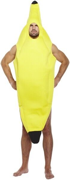 Banana Suit Dress Cosplay Costume Body Halloween Suit Fancy Outfit Adult Unisex