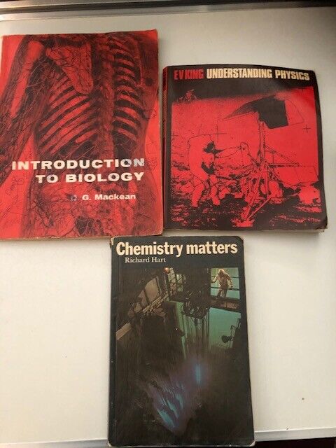 Book Bundle /lot Of Chemistry Biology Textbooks