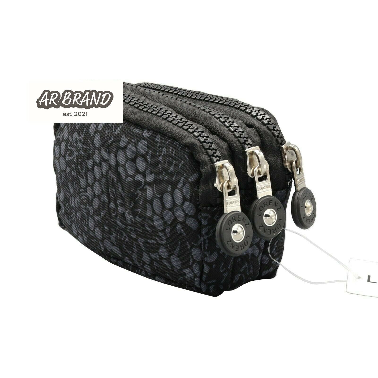 Design Ladies Women Girls Kids Small Zip Round Coin Purse with 3 Zip Closer