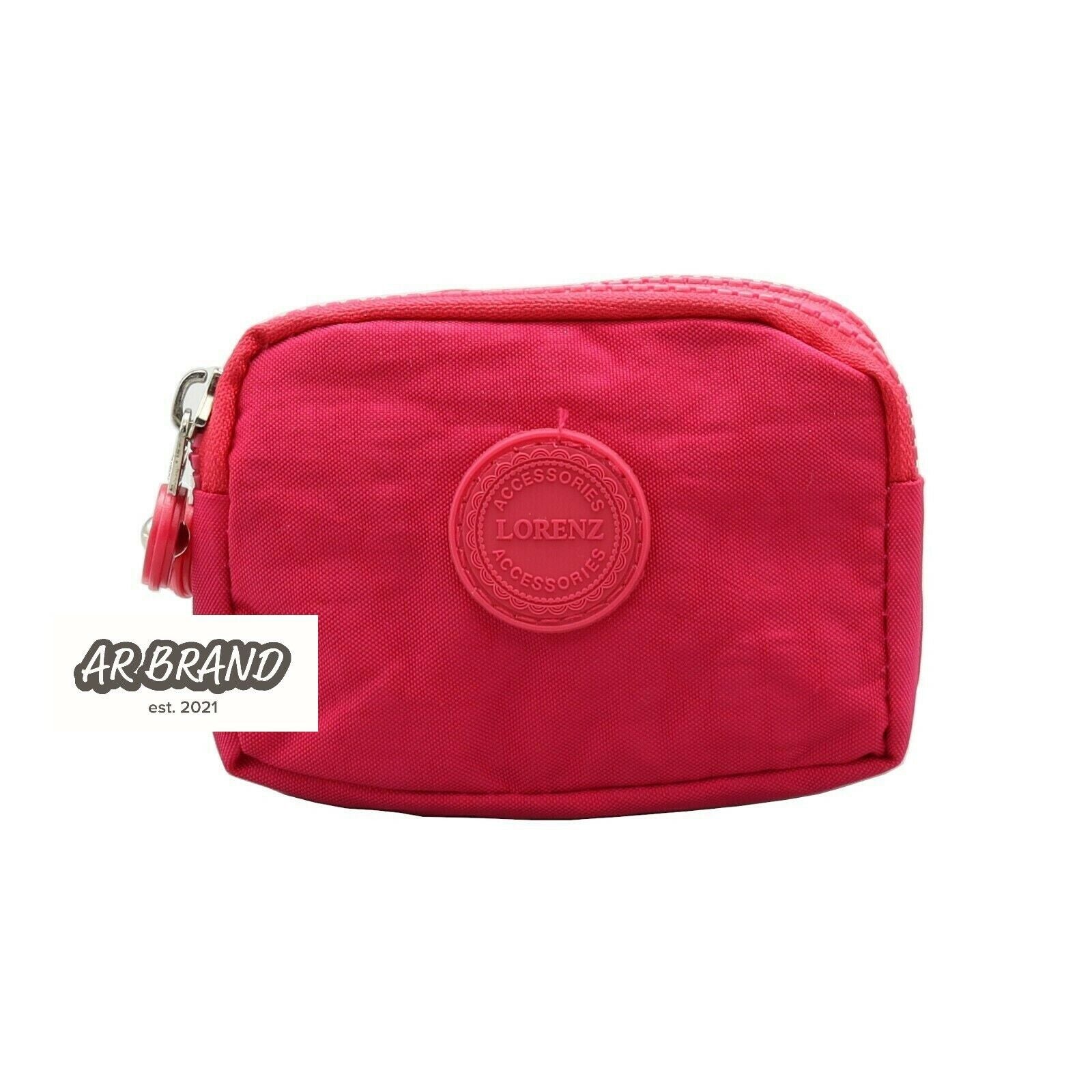 Design Ladies Women Girls Kids Small Zip Round Coin Purse with 3 Zip Closer