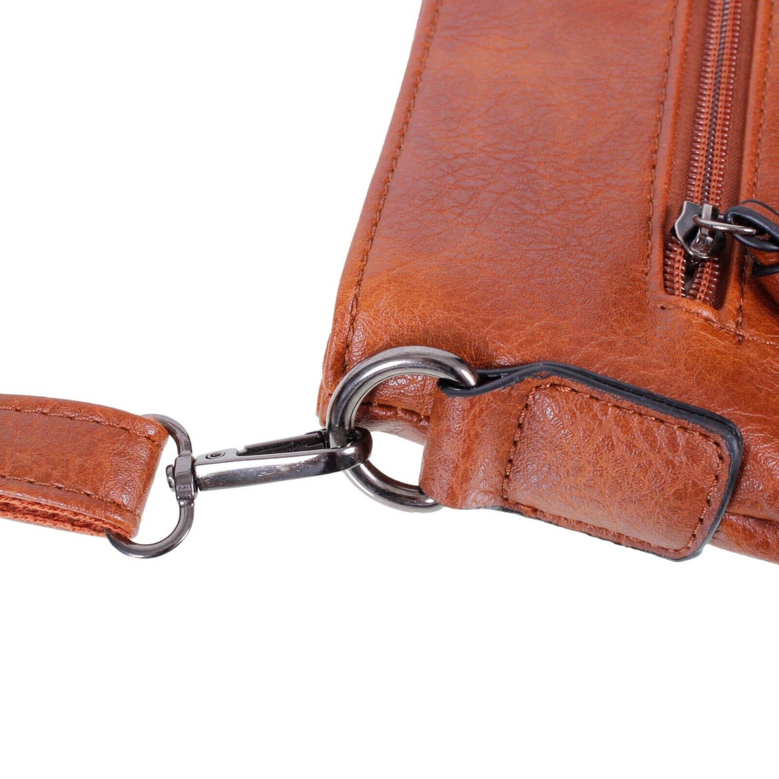 Designer Women Ladies Handbag Vegan Leather Shoulder Tote Bag SET OF 3 Brown