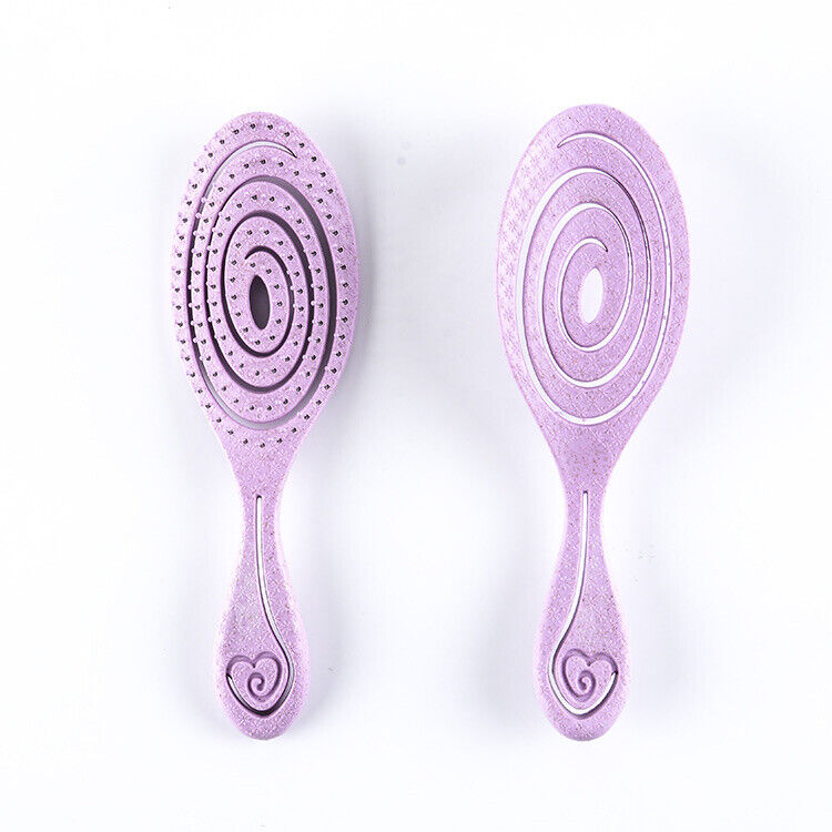 AR Beauty Eco Friendly Wheat Straw Hairbrush, Flexible Soft Pin Bristles
