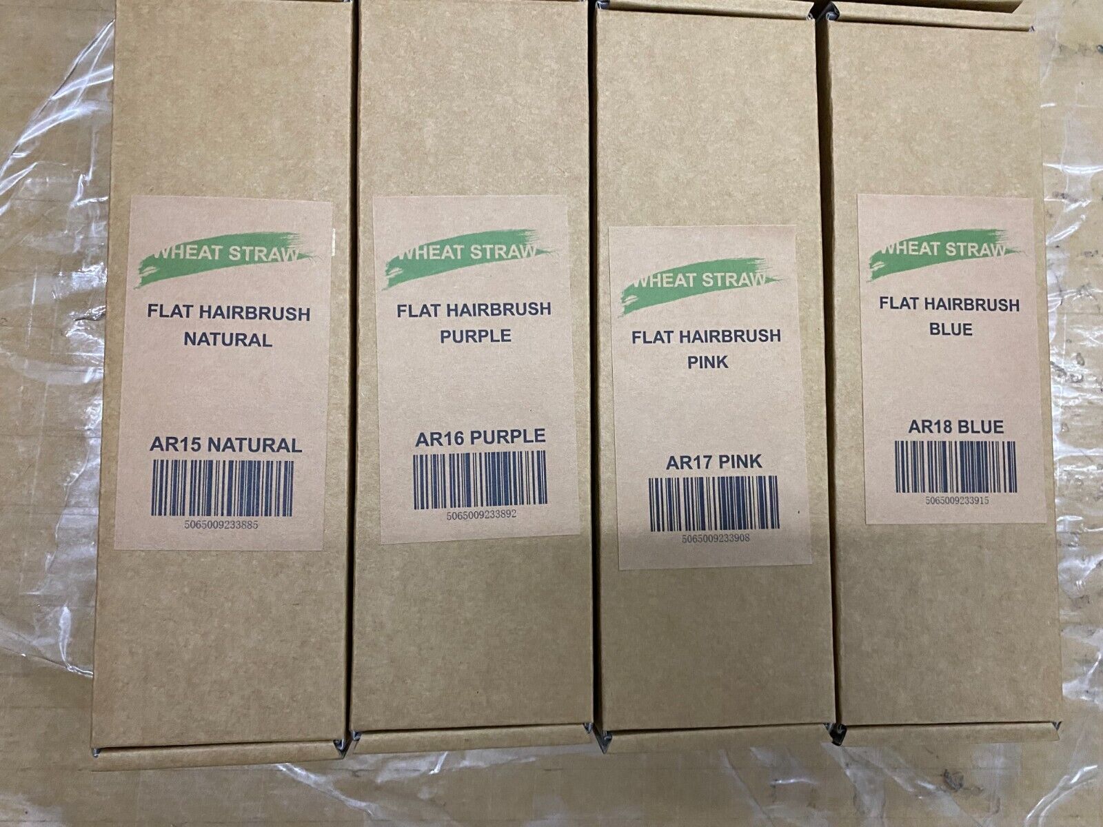 Eco Friendly Wheat Straw Hairbrush, Flexible Soft Pin Bristles AR Beauty UK