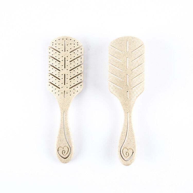 Eco Friendly Wheat Straw Hairbrush, Flexible Soft Pin Bristles AR Beauty UK