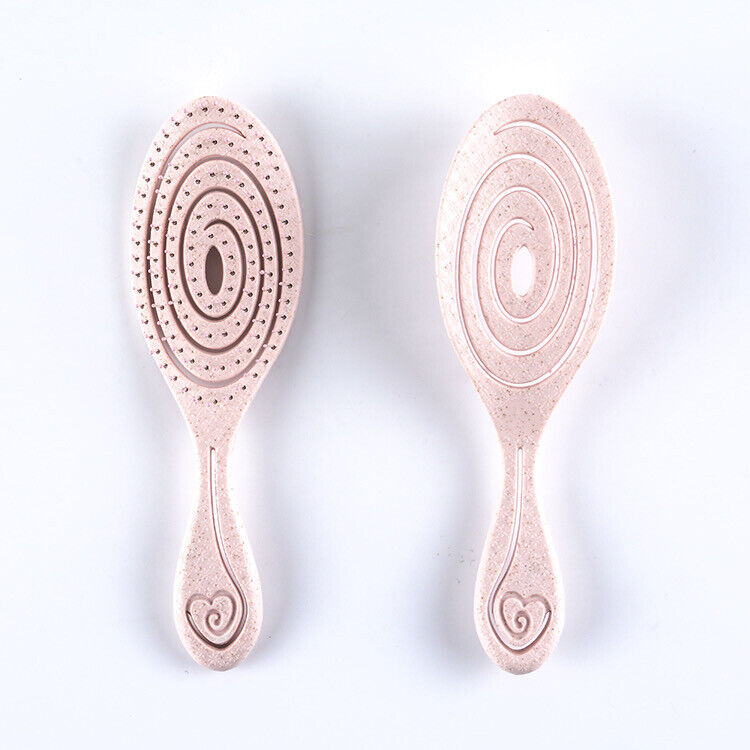 Eco Friendly Wheat Straw Hairbrush, Flexible Soft Pin Bristles AR Beauty UK