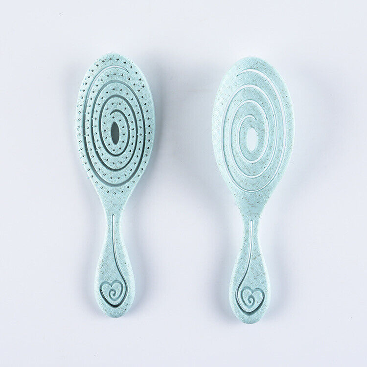 Eco Friendly Wheat Straw Hairbrush, Flexible Soft Pin Bristles AR Beauty UK