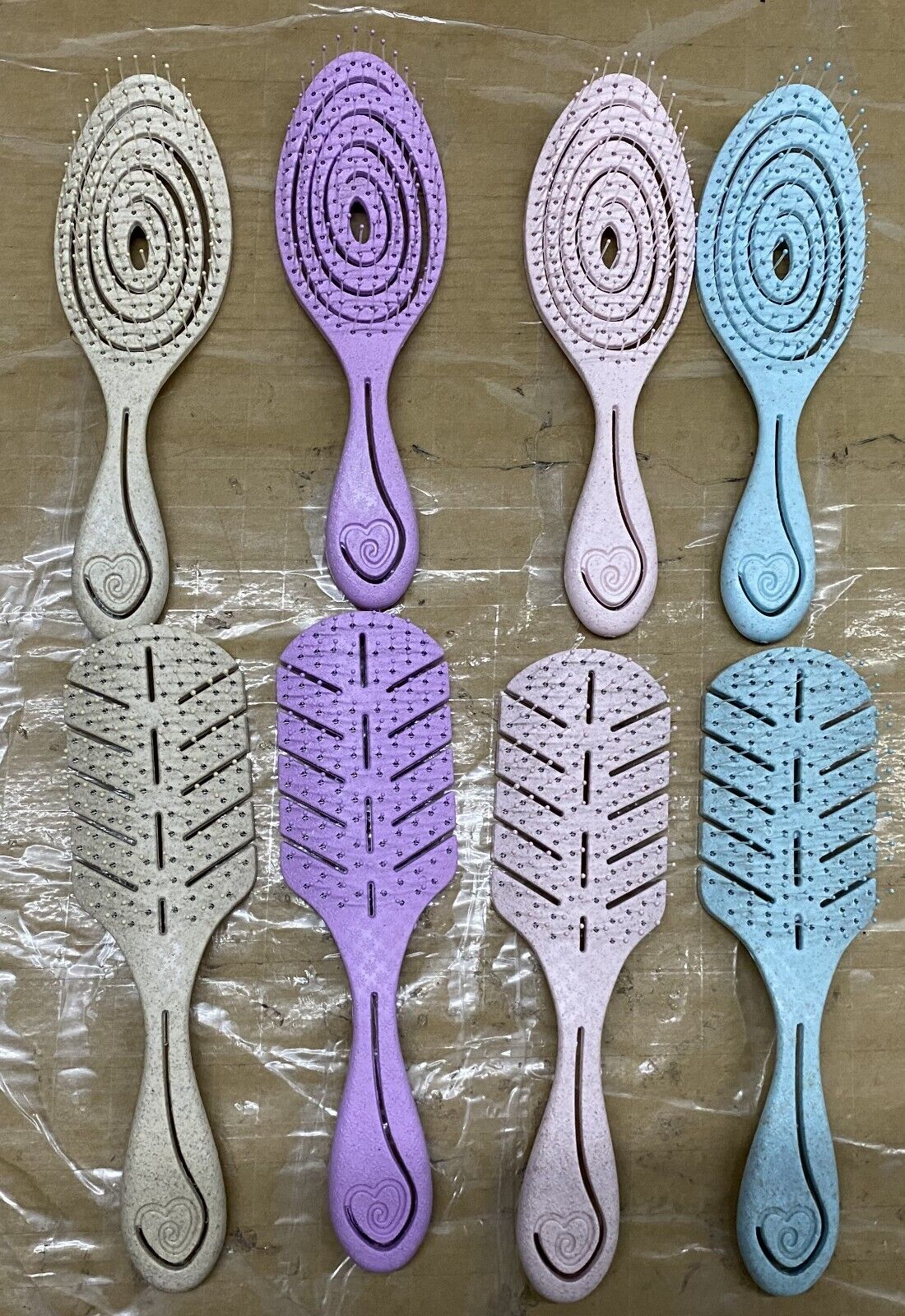 Eco Friendly Wheat Straw Hairbrush, Flexible Soft Pin Bristles AR Beauty UK