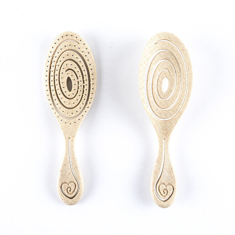 Eco Friendly Wheat Straw Hairbrush, Flexible Soft Pin Bristles AR Beauty UK