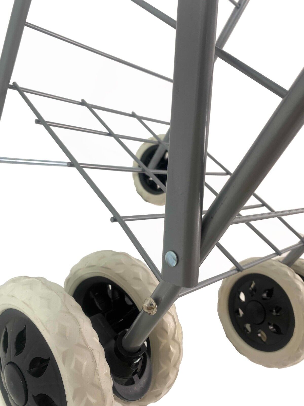 Folding 6 Wheel Shopping Mobility Trolley Cart Market Laundry 40-60L Storage