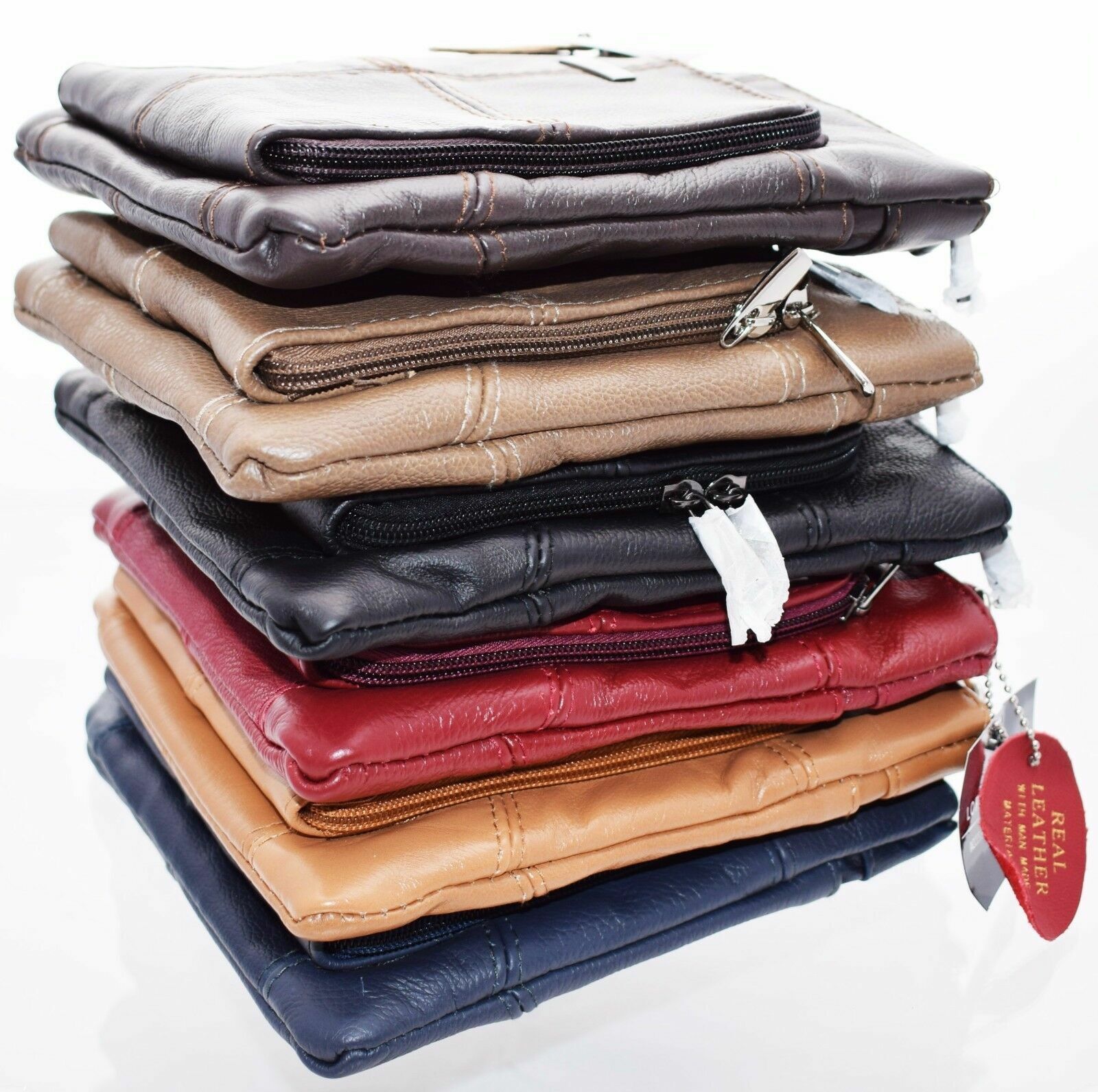 Fawn Cowhide Leather Ladies Cross Body Shoulder Bag Real Womens Small Fawn