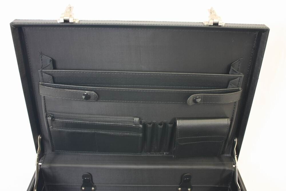 Executive Faux Leather Business Briefcase Attache Travel Case Work Bag AR UK