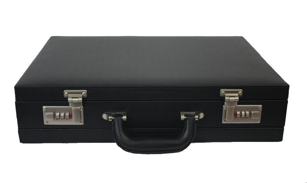 Executive Faux Leather Business Briefcase Attache Travel Case Work Bag AR UK