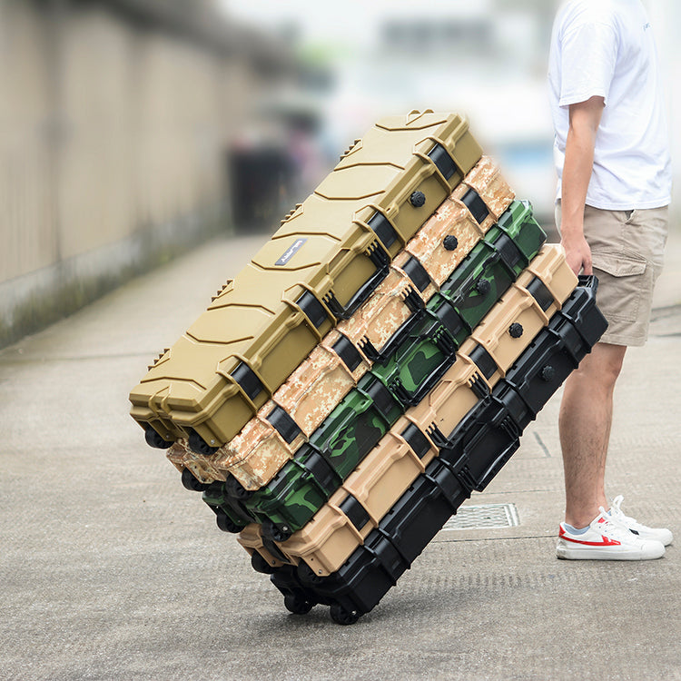 Double Rifle Case Egg Foamed Lined Hard Durable Gun Case Airline Approved