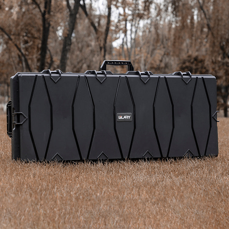 Double Rifle Case Egg Foamed Lined Hard Durable Gun Case Airline Approved