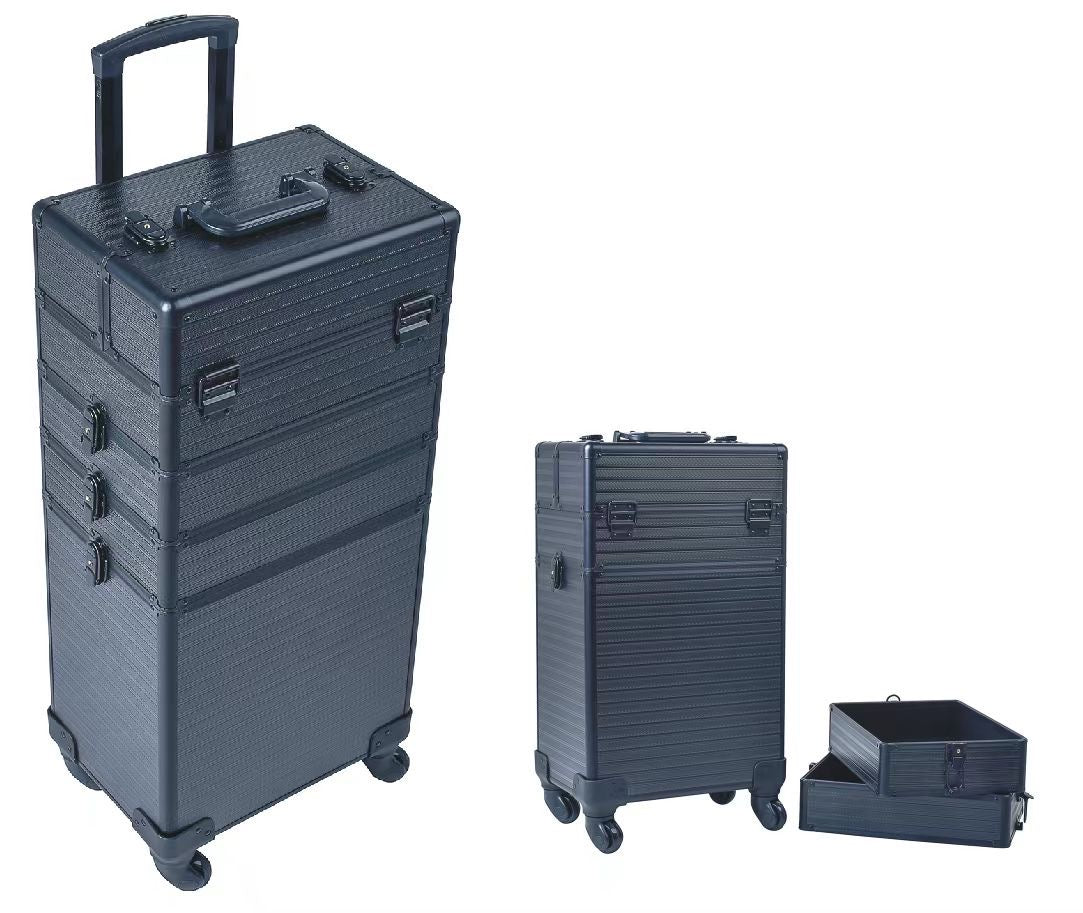 Pro Mobile Makeup Trolley Nail Technician Organizer Hairdressing Beauty Cases UK