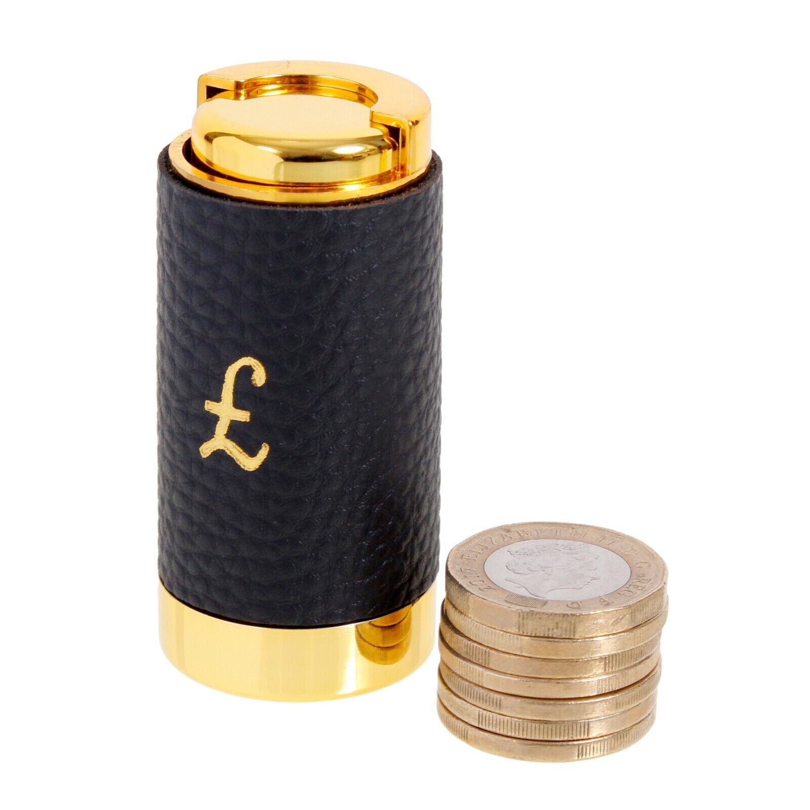 £1 / EURO coin holders ONE POUND HOLDER TAXI BUS TRADER MILKMAN leather bound