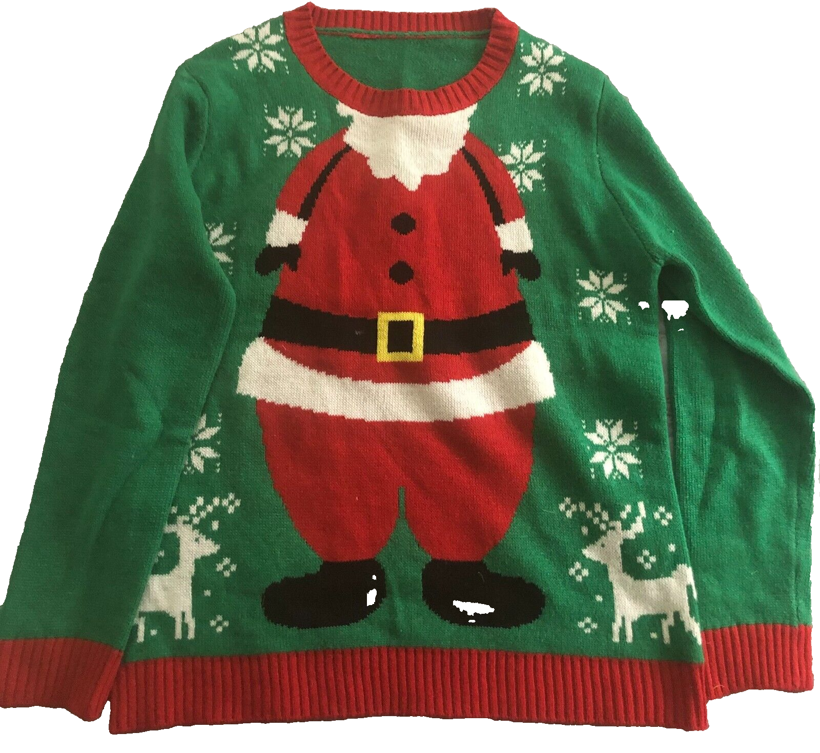 Christmas Jumper Xmas Unisex Santa Sweater Retro Novelty Vintage New