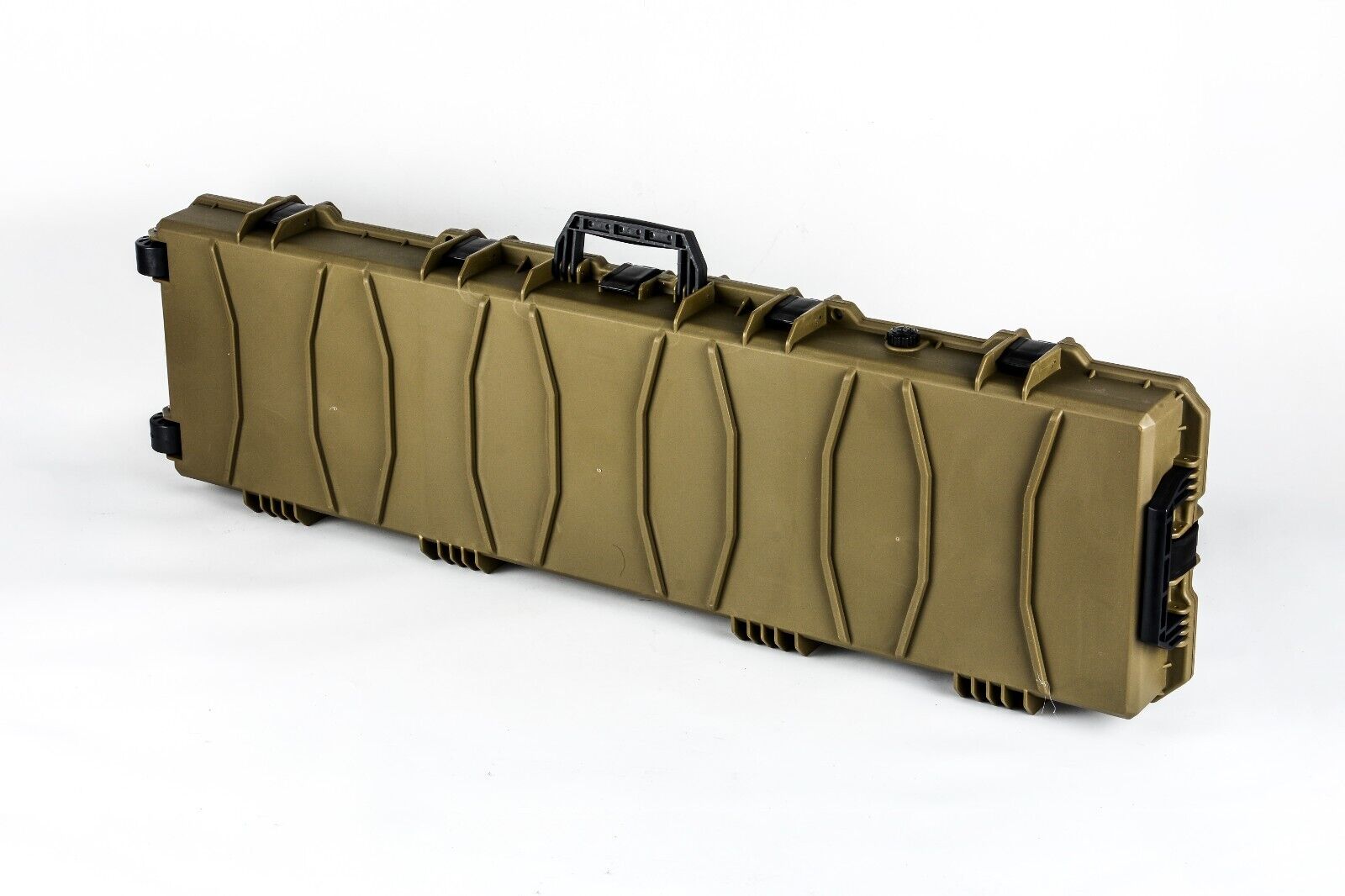 Hard Gun Case Extra Large Wheeled Hard Case (Wave Foam); Olive green